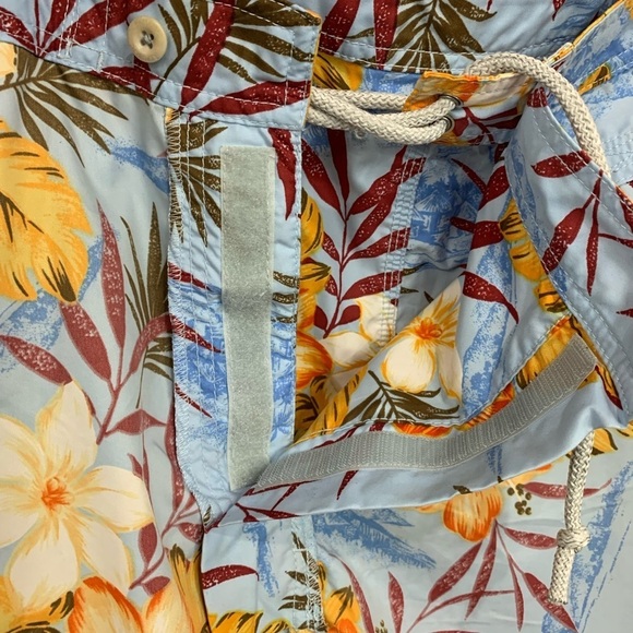 Banana Republic Blue Floral Tropical Board Swim Shorts - Picture 10 of 14
